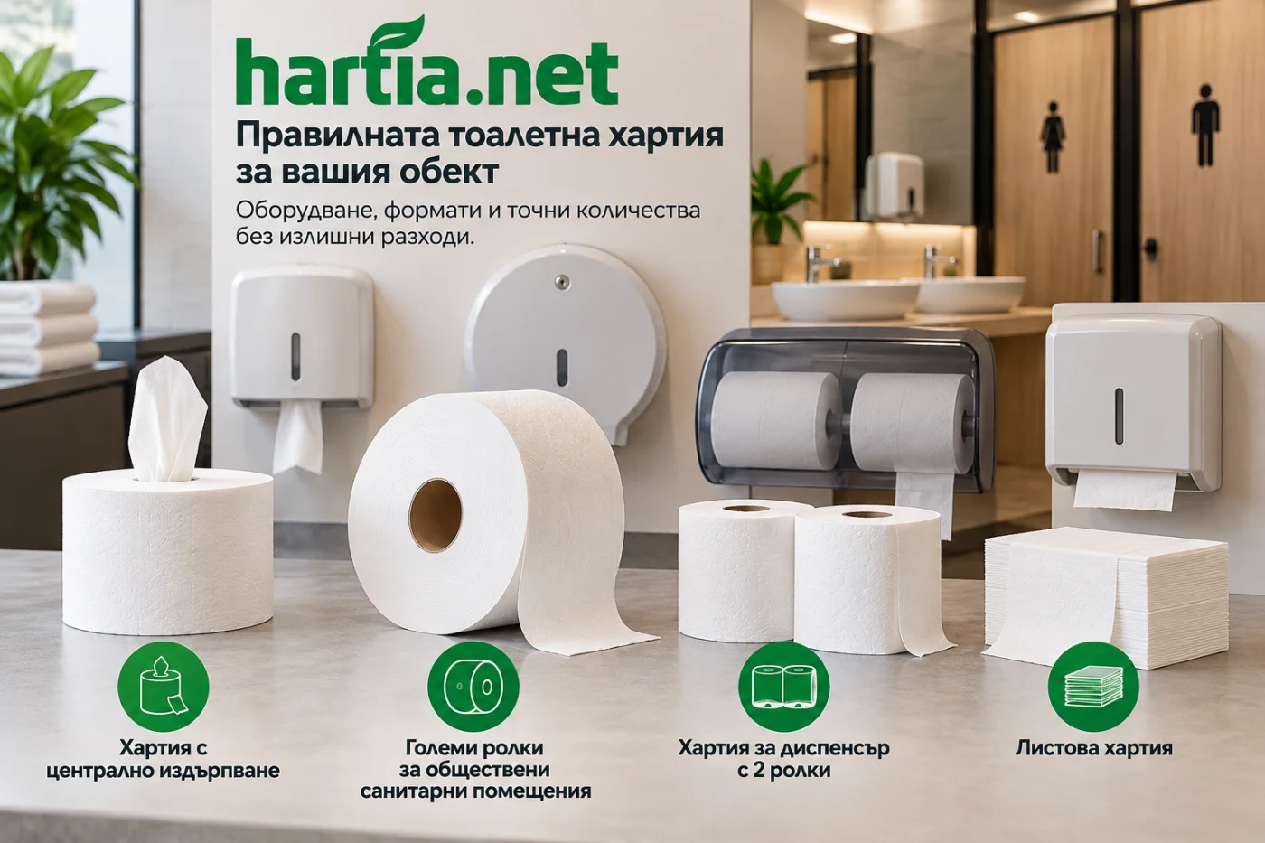 Тоалетна хартия за обществени санитарни помещения: как да изберем и колко да поръчаме