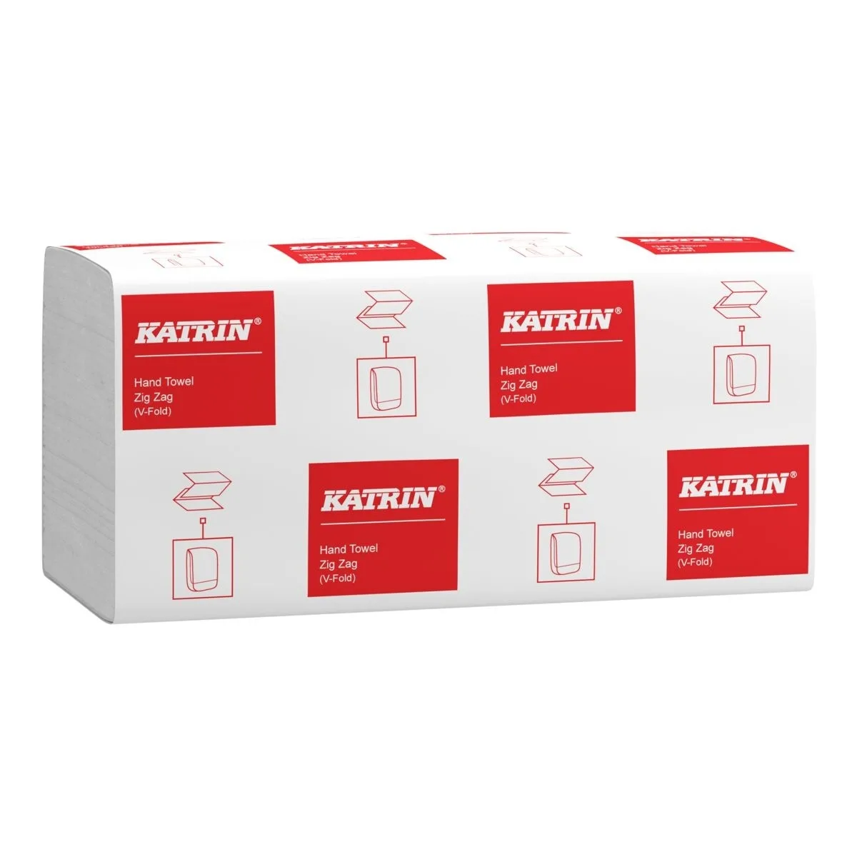 Хартиени кърпи за ръце Katrin, V-сгъвка, 250бр., рециклирани