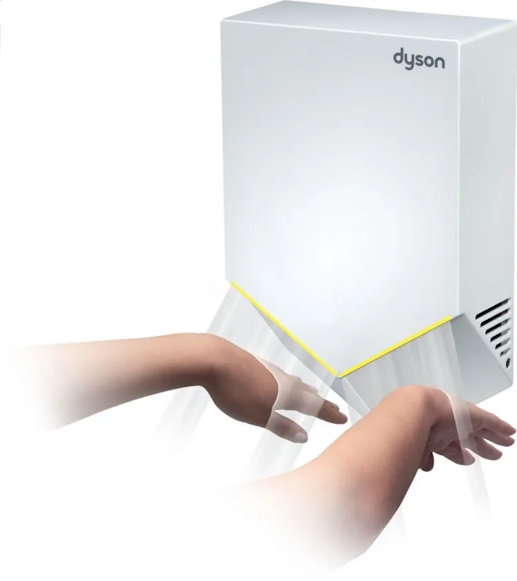 Сешоар за ръце Dyson Airblade V Quiet, бял