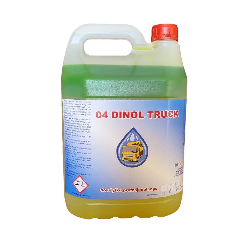 DINOL TRUCK — силно алкален препарат за камиони и бусове, 10л
