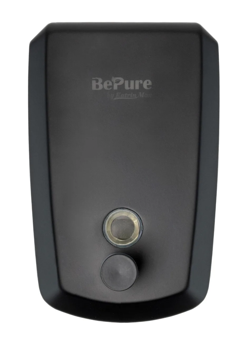 Иноксов дозатор BePure за течен сапун, черен мат, 800 мл