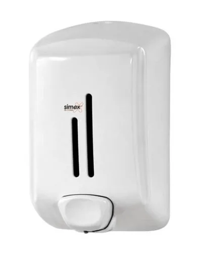 Стенен дозатор за сапун Simex Elegance, бял, 0.7л
