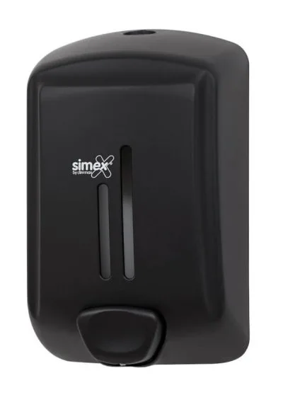 Стенен дозатор за сапун Simex Elegance, черен, 0.7л